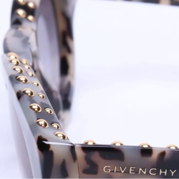 Givenchy Sunglasses NWT Gold Studded Grey 48 25 145 - Picture 5 of 10